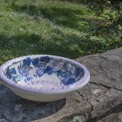 Gabriele - Lavabo artiginale 4 - uva blu e viola- taglia S